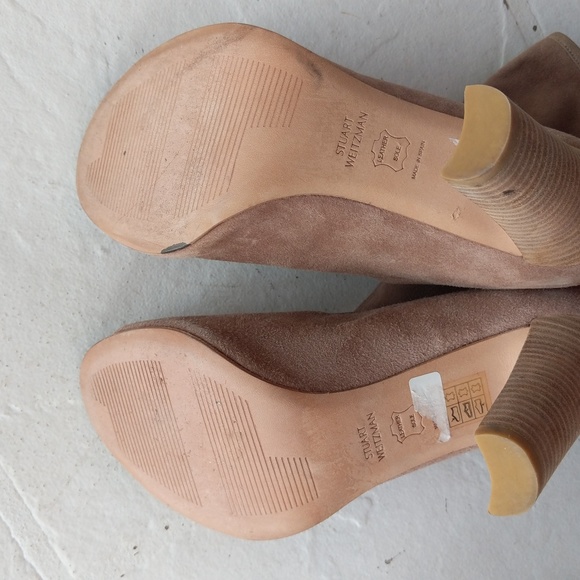 STUART WEITZMAN Peep Toe Ankle Heeled Boots - Picture 10 of 17